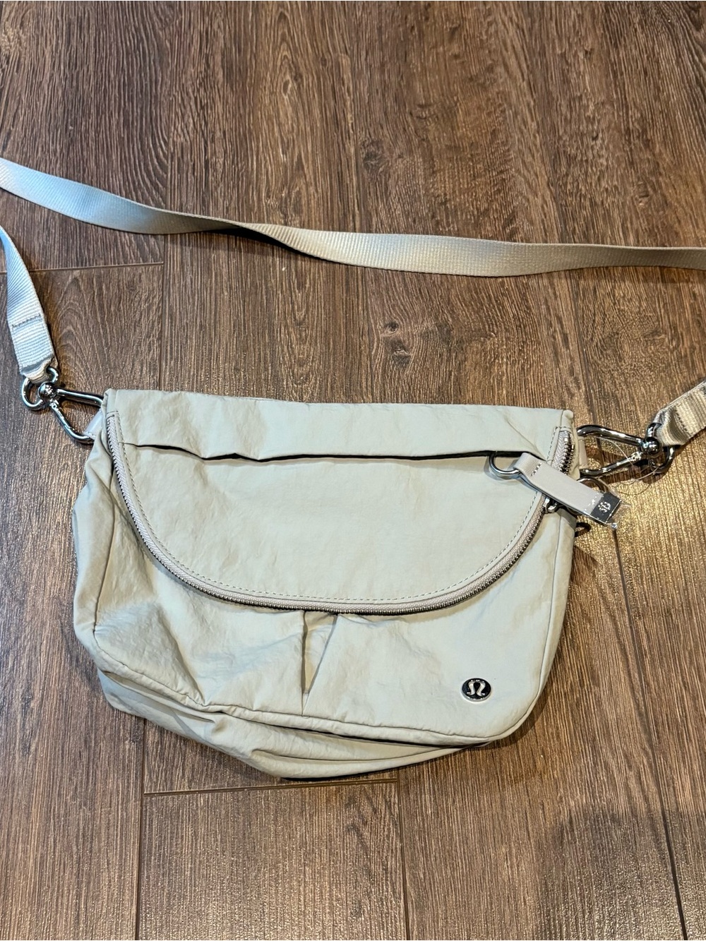 Lululemon athletica Lightweight Crossbody Bag in Light Grey.